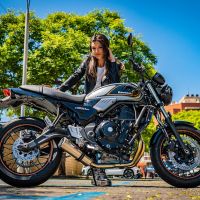 Escape compatible con Kawasaki Z 650 RS 2021-2023, M3 Inox , Escape racing, linea completa, suministrado con colector especifico, articulo sin homologacion 