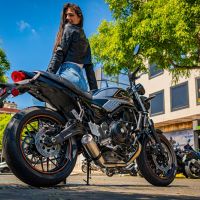 Escape compatible con Kawasaki Z 650 RS 2021-2023, M3 Inox , Escape racing, linea completa, suministrado con colector especifico, articulo sin homologacion 