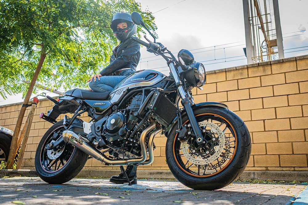Escape compatible con Kawasaki Z 650 RS 2021-2023, Powercone Evo, Escape racing, linea completa, suministrado con colector especifico, articulo sin homologacion 
