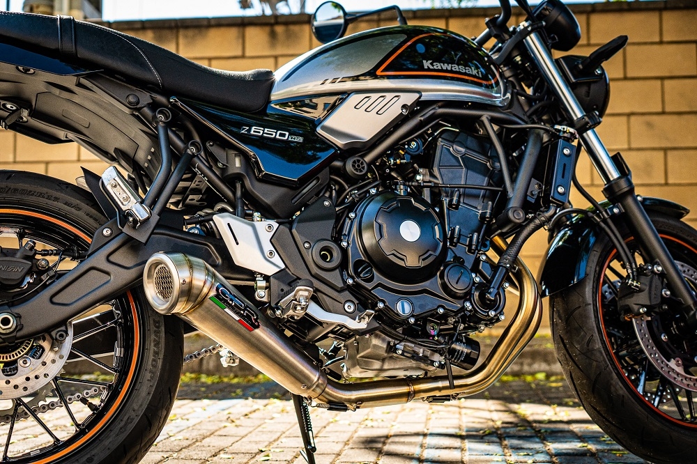 Escape compatible con Kawasaki Z 650 RS 2021-2023, Powercone Evo, Escape racing, linea completa, suministrado con colector especifico, articulo sin homologacion 
