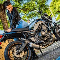 Escape compatible con Kawasaki Z 650 RS 2021-2023, Satinox, Escape completo, no legal para países de la UE, con db killer extraíble 