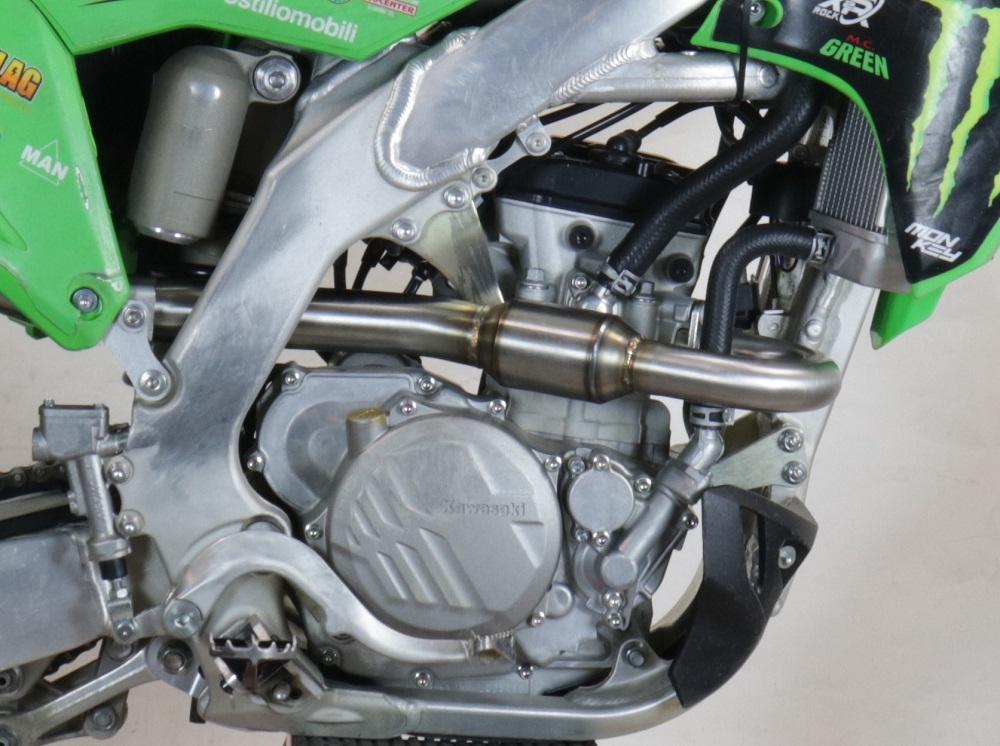Escape compatible con Kawasaki KX 250 F 2009-2016, Pentacross Inox, Escape completo racing, incluyendo colector y db killer desmontable, sin homologación 