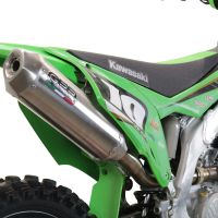Escape compatible con Kawasaki KX 250 F 2021-2023, Pentacross Inox, Escape racing, silenciador con tubo de conexión específica y db killer extraíble 
