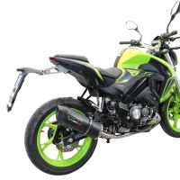 Escape compatible con Keeway Rkf 125 2021-2023, Furore Nero, Escape completo, no legal para países de la UE, con db killer extraíble 