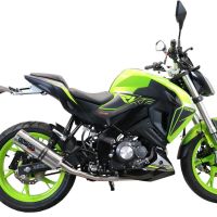 Escape compatible con Keeway Rkf 125 2021-2023, M3 Inox , Escape completo, no legal para países de la UE, con db killer extraíble 