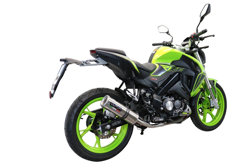 Escape compatible con Keeway Rkf 125 2021-2023, M3 Inox , Escape completo, no legal para países de la UE, con db killer extraíble 