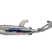 Escape compatible con Kawasaki KLX 140R L 2022-2025, Deeptone Inox, Escape completo, no legal para países de la UE, con db killer extraíble 