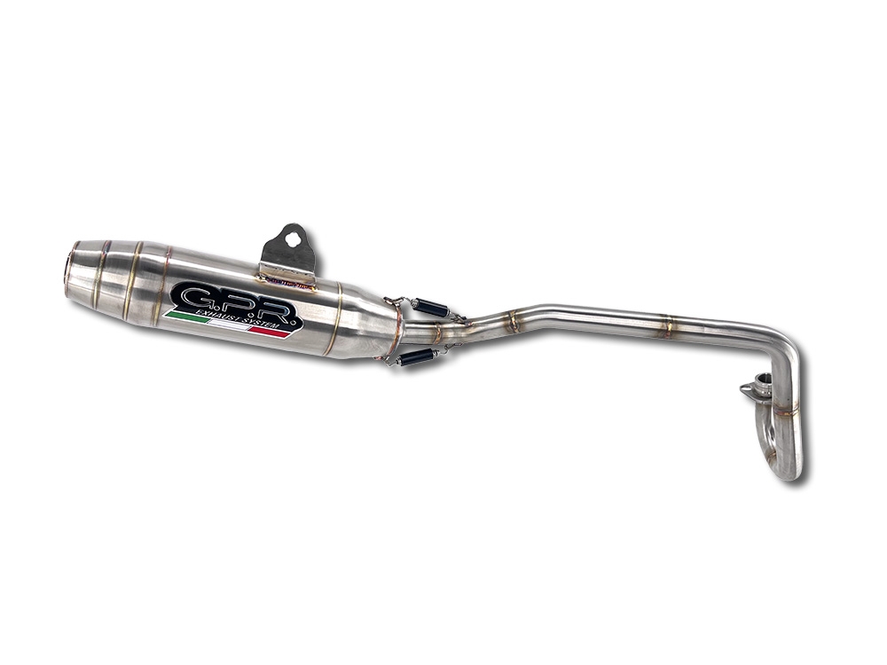Escape compatible con Kawasaki KLX 110 / 110 L 2003-2025, Deeptone Inox, Escape completo, no legal para países de la UE, con db killer extraíble 