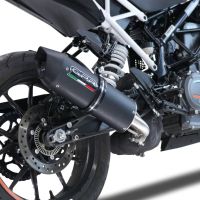 Escape compatible con Ktm Duke 390 2021-2024, Furore Nero, Escape racing, silenciador con tubo de conexion y dbkiller, articulo sin homologacion 