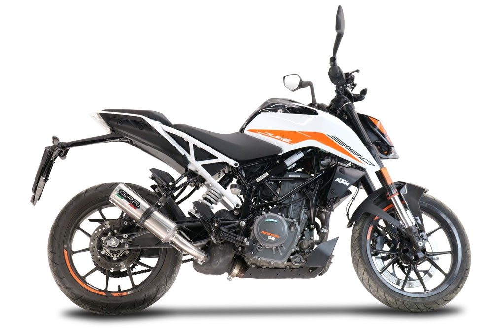 Escape compatible con Ktm Duke 390 2021-2024, M3 Inox , Escape racing, silenciador con tubo de conexion y dbkiller, articulo sin homologacion 