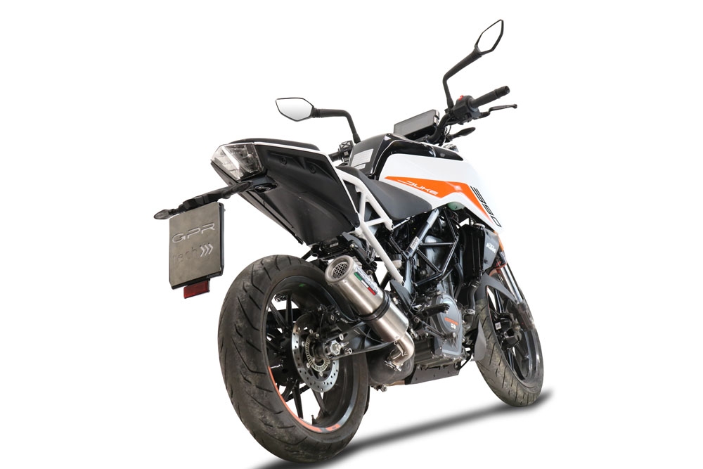 Escape compatible con Ktm Duke 390 2021-2024, M3 Inox , Escape racing, silenciador con tubo de conexion y dbkiller, articulo sin homologacion 