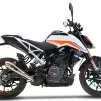 Escape compatible con Ktm Rc 390 2022-2024, Powercone Evo, Escape legal, homologado, silenciador con db killer desmontable y tubo de conexión específico 
