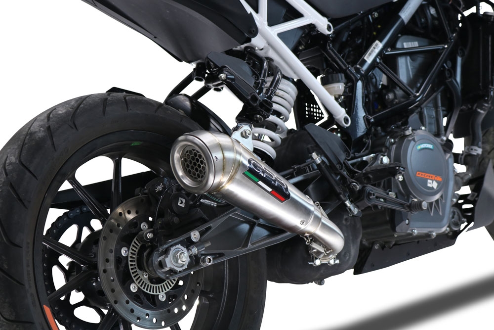 Escape compatible con Ktm Rc 390 2022-2024, Powercone Evo, Escape legal, homologado, silenciador con db killer desmontable y tubo de conexión específico 