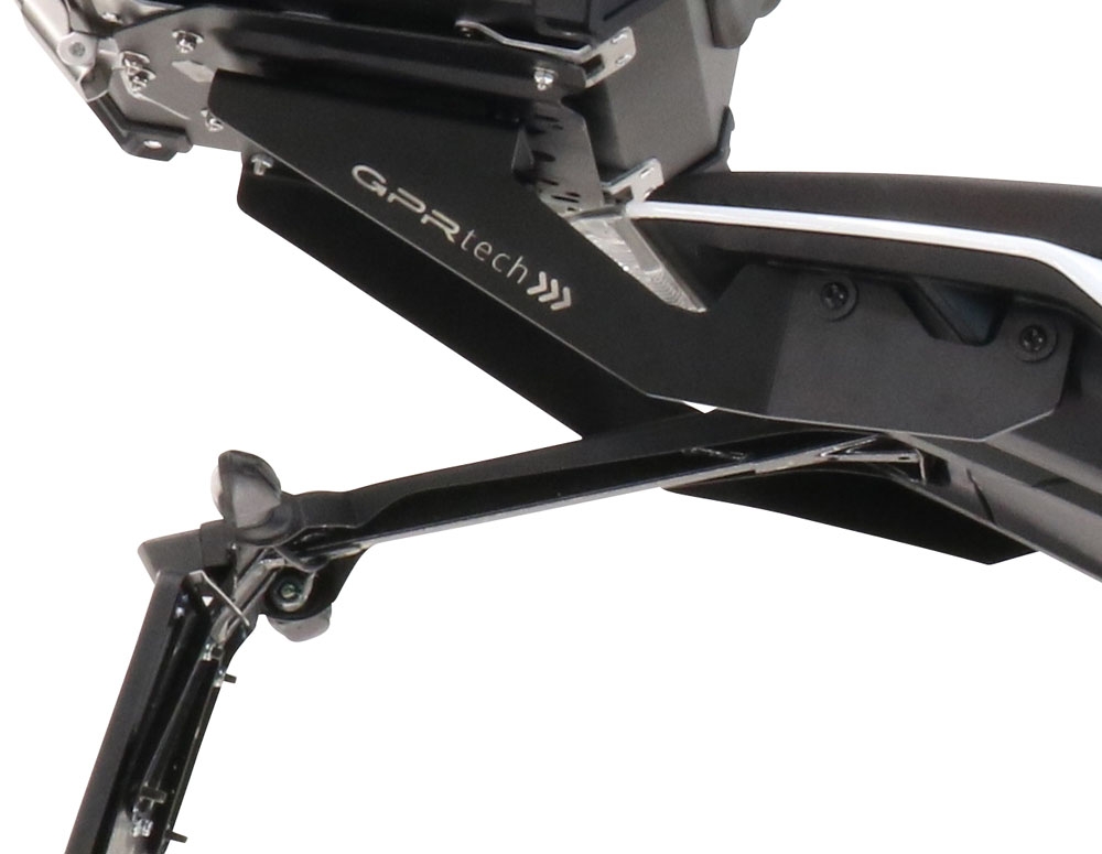 portaequipajes GPR TECH compatible con  Ktm Duke 125 2021/2023 e5 Portaequipajes trasero específico en Titanio ALPITECH 35 LT / 45 LT compatible con portaequipajes original, fabricada en titanio con 4 puntos de anclaje
