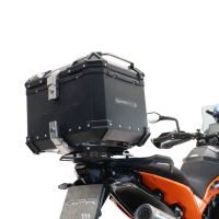 Baúl GPR TECH compatible con  Husqvarna Norden 901 2022/2024 e5 Baúl Alpi-Tech en aluminio, color negro con placa específica incluida Capacidad Litros 45
