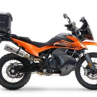 Baúl GPR TECH compatible con  Husqvarna Norden 901 2022/2024 e5 Baúl Alpi-Tech en aluminio, color negro con placa específica incluida Capacidad Litros 45