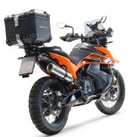 Baúl GPR TECH compatible con  Husqvarna Norden 901 2022/2024 e5 Baúl Alpi-Tech en aluminio, color negro con placa específica incluida Capacidad Litros 45
