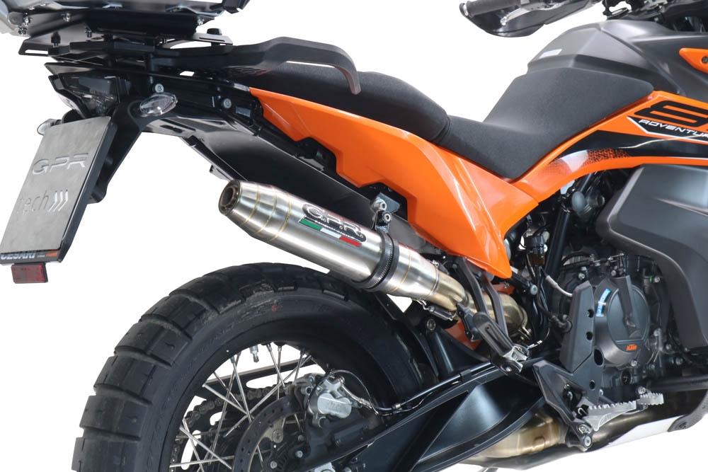GPR TECH compatible con  Ktm SMT 890 2023/2024 e5 Placa de fijación específica Top Case ALPITECH 55 LT compatible con portaequipajes original, fabricada en acero inoxidable con 4 puntos de anclaje