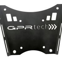 GPR TECH compatible con  Ktm Lc 8 Adventure 1190 2013 Placa de fijación específica en Titanio ALPITECH 35/55 LT compatible con portaequipajes original, fabricada en titanio con 4 puntos de anclaje