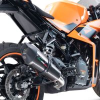 Escape compatible con Ktm Rc 390 2022-2024, GP Evo4 Titanium, Escape legal, homologado, silenciador con db killer desmontable y tubo de conexión específico 