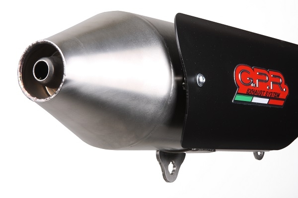 Escape compatible con Quadro Qv 3 2018-2020, Power Bomb, Escape legal, homologado, silenciador con db killer desmontable 