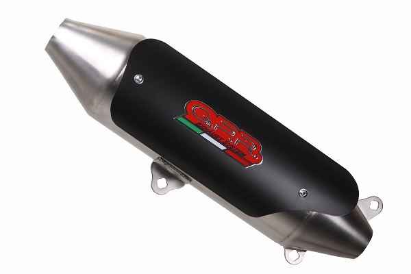 Escape compatible con Quadro Qv 3 2018-2020, Power Bomb, Escape legal, homologado, silenciador con db killer desmontable 
