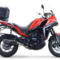 GPR TECH compatible con  Moto Morini X-CAPE 650 2021/2024 e5 Baúl Alpi-Tech en aluminio, color negro con placa específica incluida Capacidad Litros 35