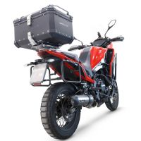GPR TECH compatible con  Moto Morini X-CAPE 650 2021/2024 e5 Baúl Alpi-Tech en aluminio, color negro con placa específica incluida Capacidad Litros 35