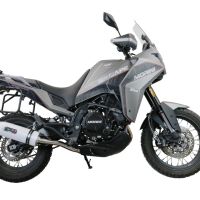 Escape compatible con Moto Morini X-CAPE 650 2021-2024, Albus Ceramic, Sistema de escape medio lleno, incluido db killer extraíble y tubo de conexión 