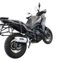 Escape compatible con Moto Morini X-CAPE 650 2021-2024, Albus Ceramic, Sistema de escape medio lleno, incluido db killer extraíble y tubo de conexión 