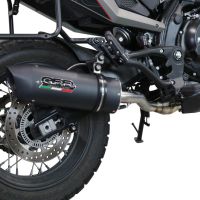 Escape compatible con Moto Morini X-CAPE 650 2021-2024, Furore Evo4 Nero, Sistema de escape medio lleno, incluido db killer extraíble y tubo de conexión 