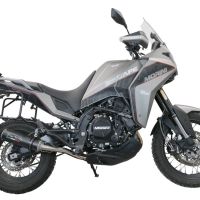 GPR escape compatible con  Moto Morini X-CAPE 650 2021-2024, M3 Black Titanium, Escape semi-completo homologado, con db killer extraible y catalizador 