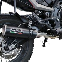 GPR escape compatible con  Moto Morini X-CAPE 650 2021-2024, M3 Black Titanium, Escape semi-completo homologado, con db killer extraible y catalizador 