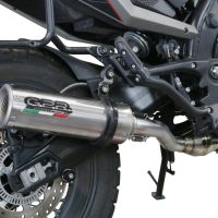 Escape compatible con Moto Morini X-CAPE 650 2021-2024, M3 Inox , Sistema de escape medio lleno, incluido db killer extraíble y tubo de conexión 