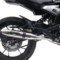 Escape compatible con Moto Morini Seiemmezzo Str 2022-2024, Deeptone Inox, Sistema de escape medio lleno, incluido db killer extraíble y tubo de conexión 