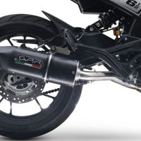 Escape compatible con Moto Morini Seiemmezzo Str 2022-2024, Furore Evo4 Nero, Sistema de escape medio lleno, incluido db killer extraíble y tubo de conexión 