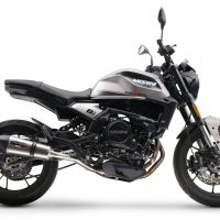 Escape compatible con Moto Morini Seiemmezzo Scr 2022-2024, Gpe Ann. titanium, Sistema de escape medio lleno, incluido db killer extraíble y tubo de conexión 