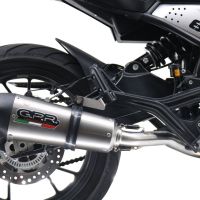 Escape compatible con Moto Morini Seiemmezzo Scr 2022-2024, Gpe Ann. titanium, Sistema de escape medio lleno, incluido db killer extraíble y tubo de conexión 