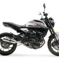 Escape compatible con Moto Morini Seiemmezzo Str 2022-2024, M3 Inox , Sistema de escape medio lleno, incluido db killer extraíble y tubo de conexión 