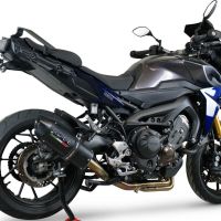 Escape compatible con Yamaha Tracer 9 2021-2024, Furore Evo4 Nero, Escape completo homologado y legal,con catalizador incluido db killer extraíble 