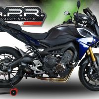 Escape compatible con Yamaha Tracer 9 2021-2024, Furore Nero, Escape completo racing, incluyendo colector y db killer desmontable, sin homologación 