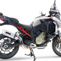 Escape compatible con Ducati Multistrada V4 Rally 2023-2024, Albus Evo4, Escape legal, homologado, silenciador con db killer desmontable y tubo de conexión específico 