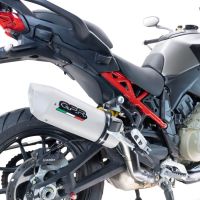 Escape compatible con Ducati Multistrada V4 Rally 2023-2024, Albus Evo4, Escape legal, homologado, silenciador con db killer desmontable y tubo de conexión específico 