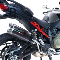 Escape compatible con Ducati Multistrada V4 Rally 2023-2024, Dual Poppy, Escape legal, homologado, silenciador con db killer desmontable y tubo de conexión específico 