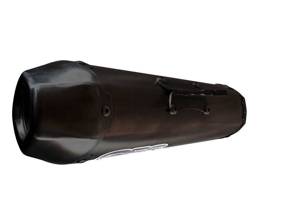 Escape compatible con Zontes M 125 2022-2024, Pentaroad Black, Escape completo, no legal para países de la UE, con db killer extraíble 