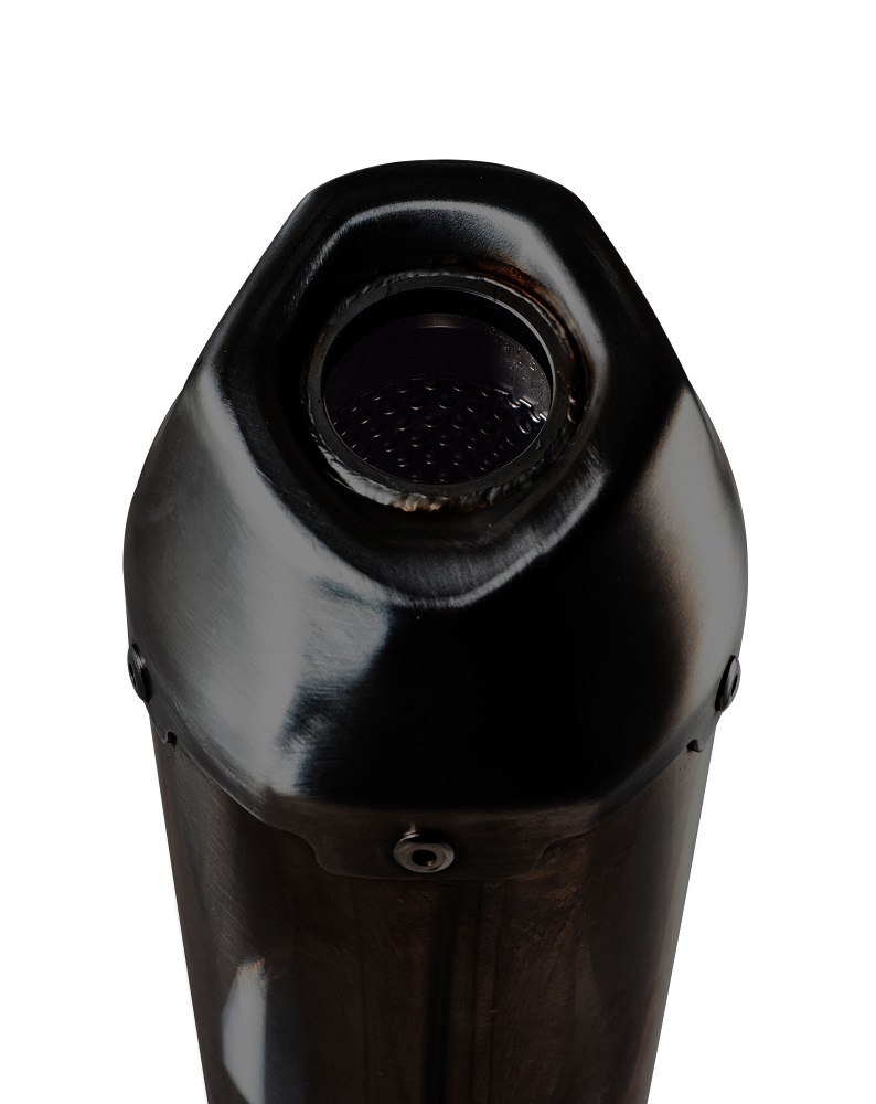Escape compatible con Zontes M 125 2022-2024, Pentaroad Black, Escape completo, no legal para países de la UE, con db killer extraíble 