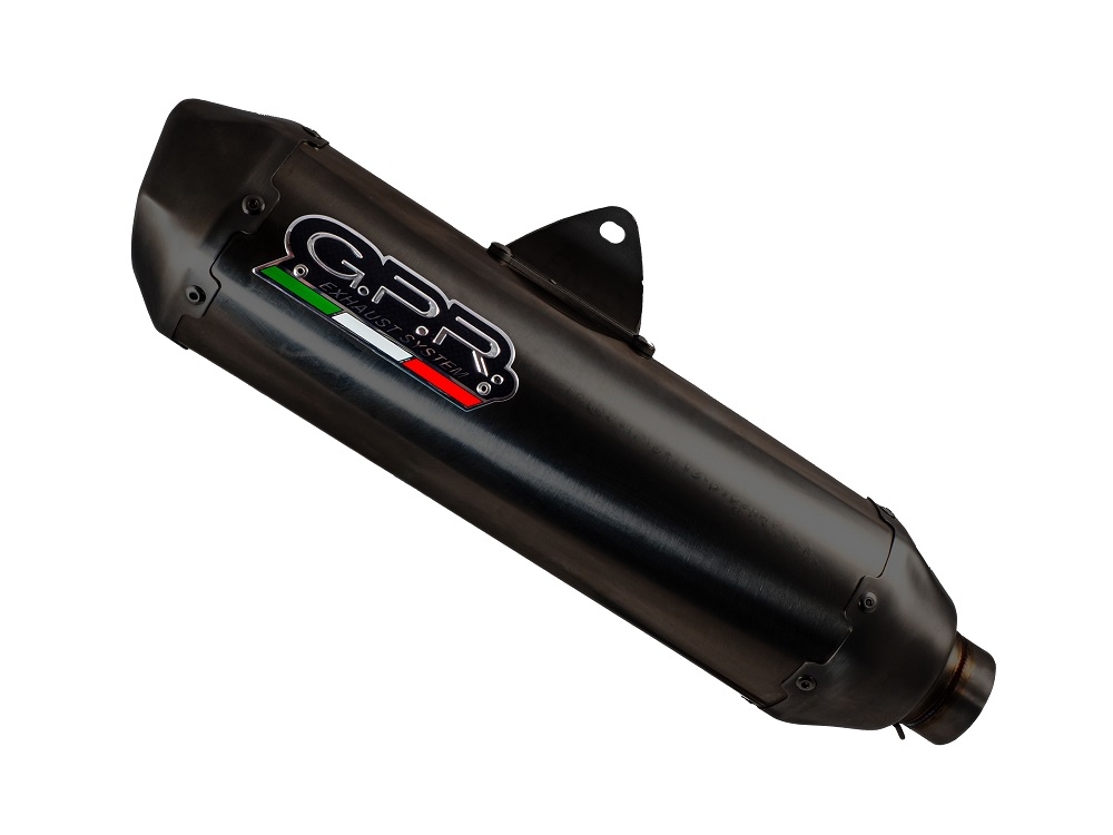 Escape compatible con Zontes M 125 2022-2024, Pentaroad Black, Escape completo, no legal para países de la UE, con db killer extraíble 