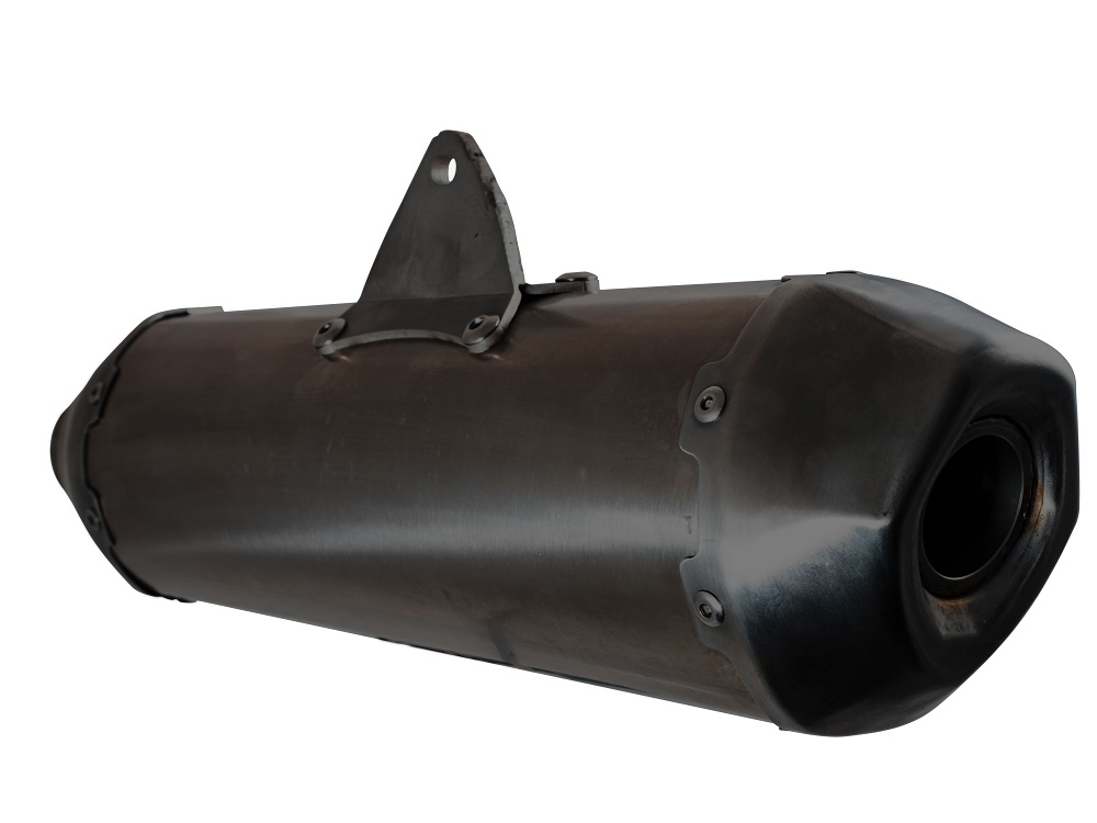 Escape compatible con Zontes M 125 2022-2024, Pentaroad Black, Escape completo, no legal para países de la UE, con db killer extraíble 