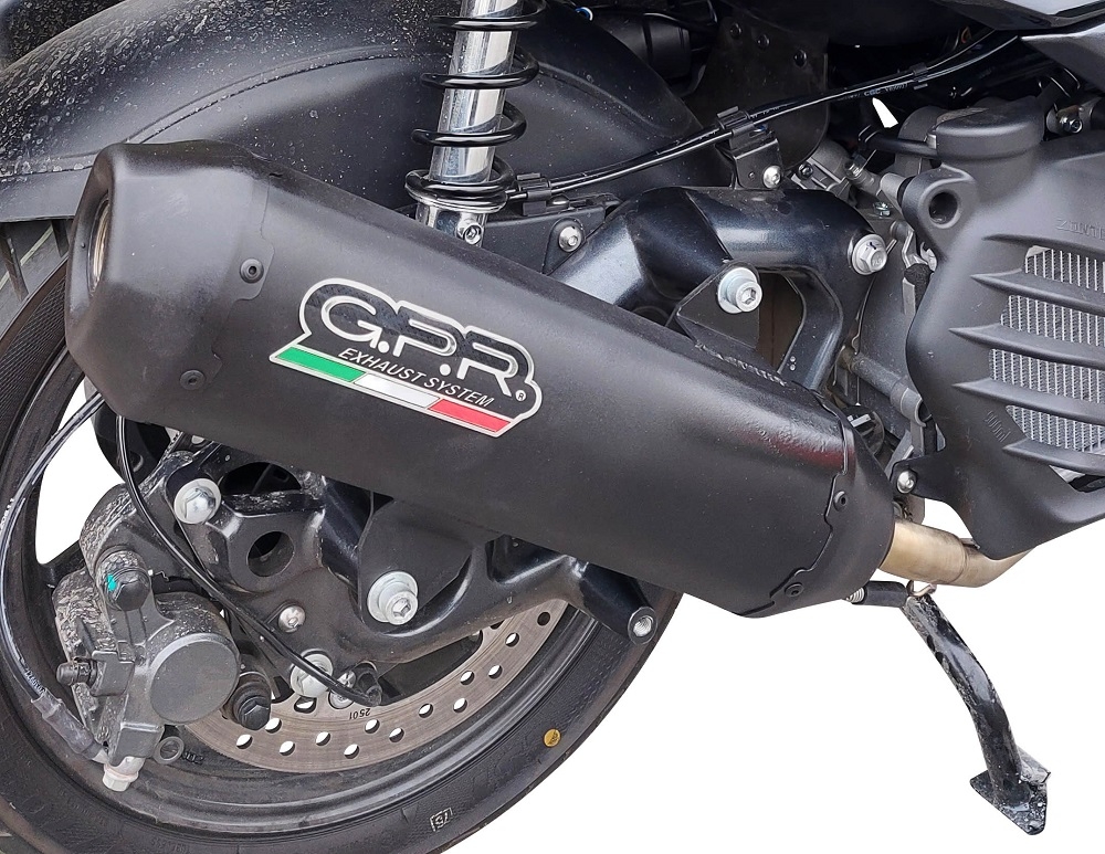 Escape compatible con Bmw C 400 X -GT 2021-2024, Pentaroad Black, Escape homologado para mercados fuera de la UE 