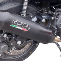 Escape compatible con Bmw C 400 X -GT 2021-2024, Pentaroad Black, Escape homologado para mercados fuera de la UE 